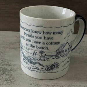 Cape Shore You Never Know How Many Friends You Have Beach Cottage Coffee Mug